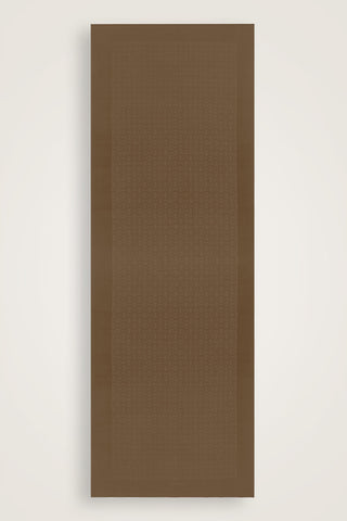 İman Kare Açık Kahverengi Jakar İpek Şal 70x210
