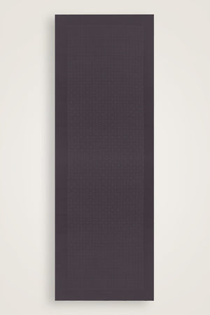 Iman Square Anthracite Jacquard Silk Scarf