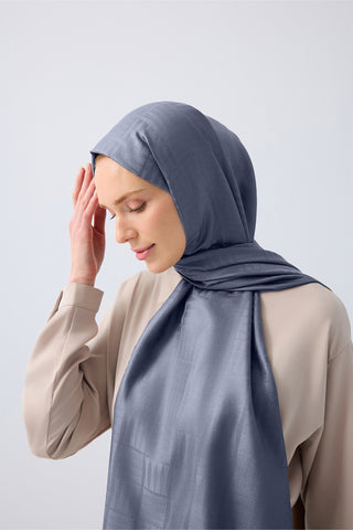 İman Kare Denim İpek Şal 70x200
