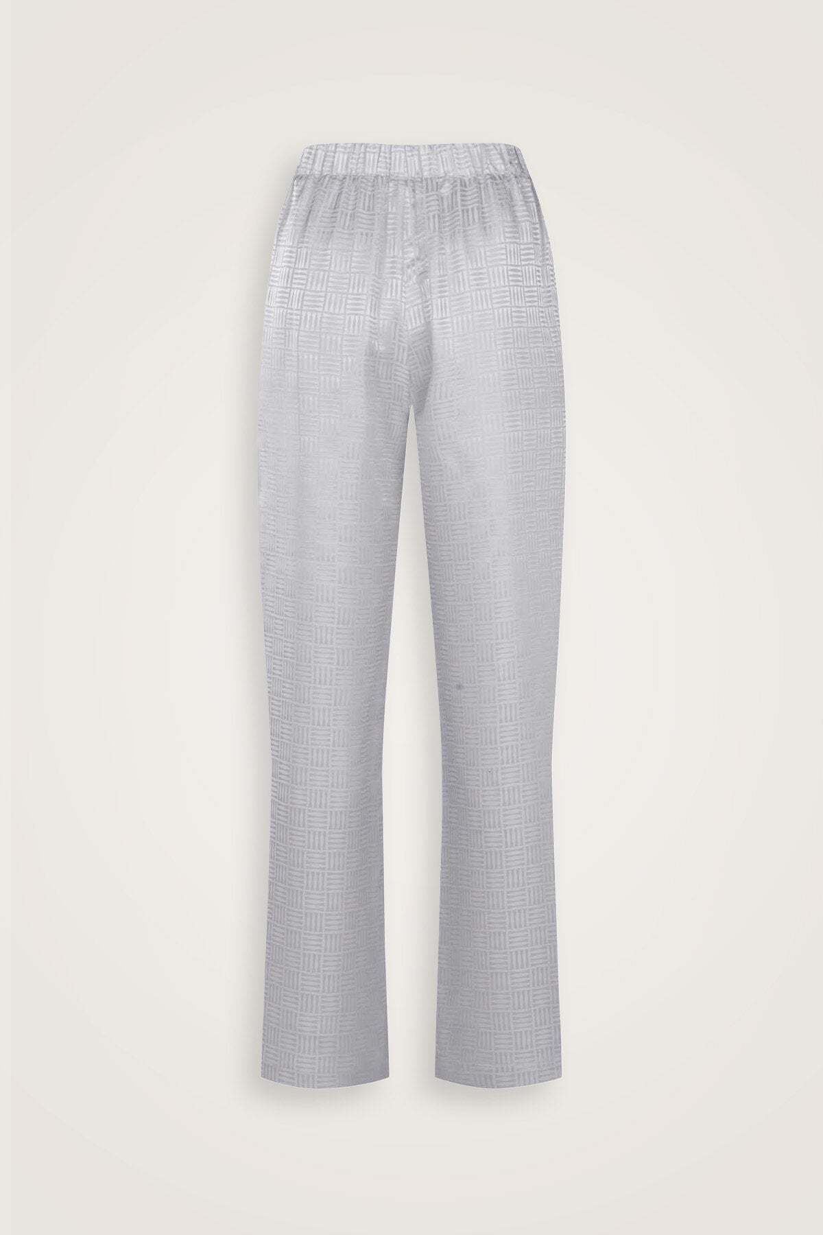 İman Kare Gümüş İpek Pijama Pantolon