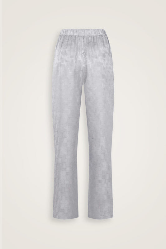 İman Kare Gümüş İpek Pijama Pantolon