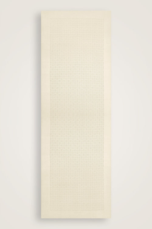 Iman Square Cream Jacquard Silk Scarf