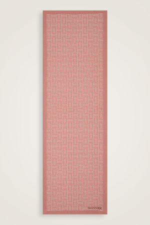 Iman Square Twill Silk Shawl Pink