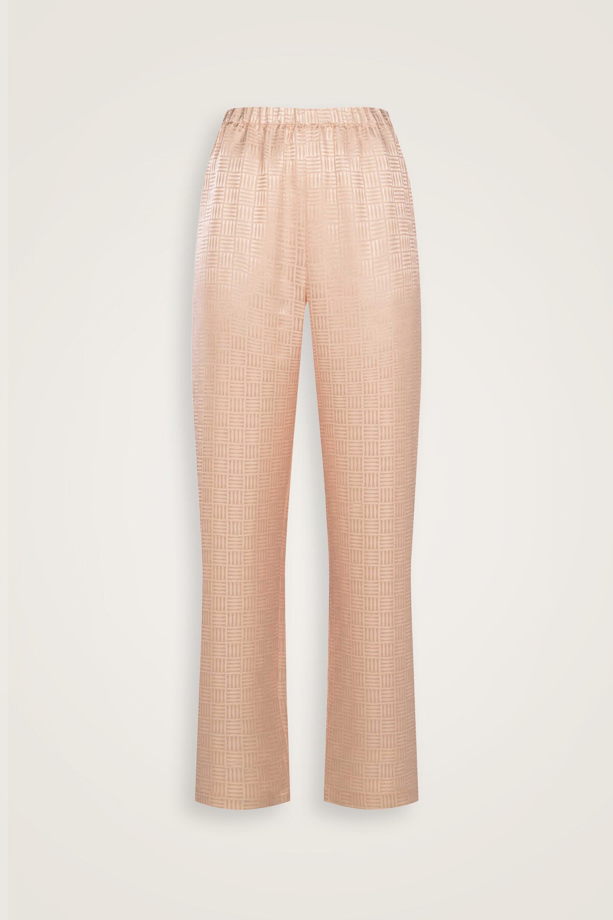 İman Kare Pudra İpek Pijama Pantolon
