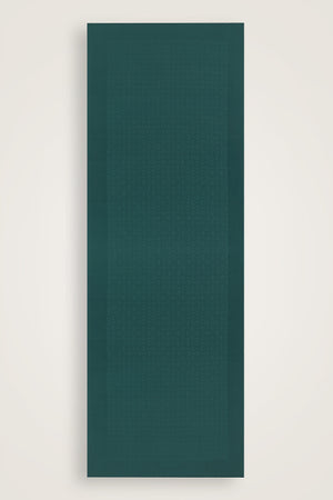 Iman Square Green Petrol Jacquard Silk Scarf