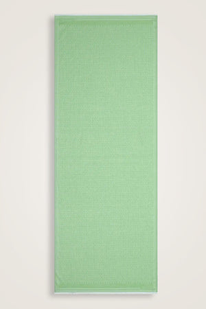 Iman Small Monogram Cotton Silk Shawl Green