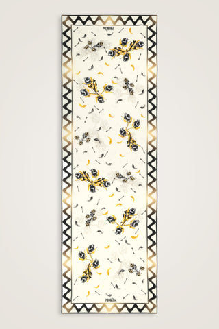 İman'ın Gülü Krem Krep İpek Kimono Şalı 70x210
