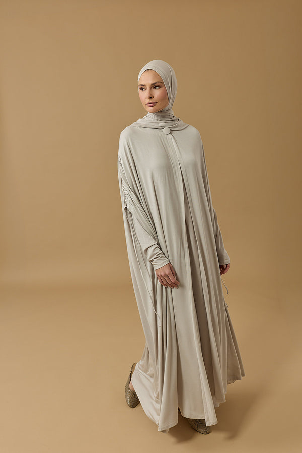 Journey to Love Stone Cotton Abaya