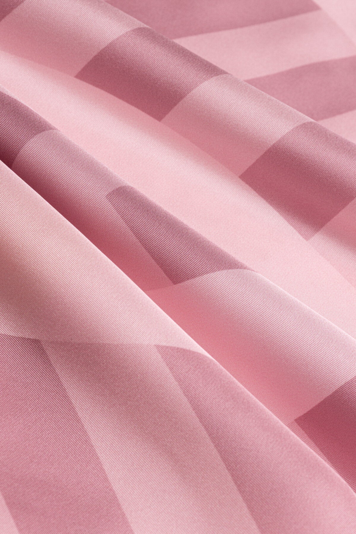 Çizgi Noor Pembe Tivil İpek Eşarp 90x90