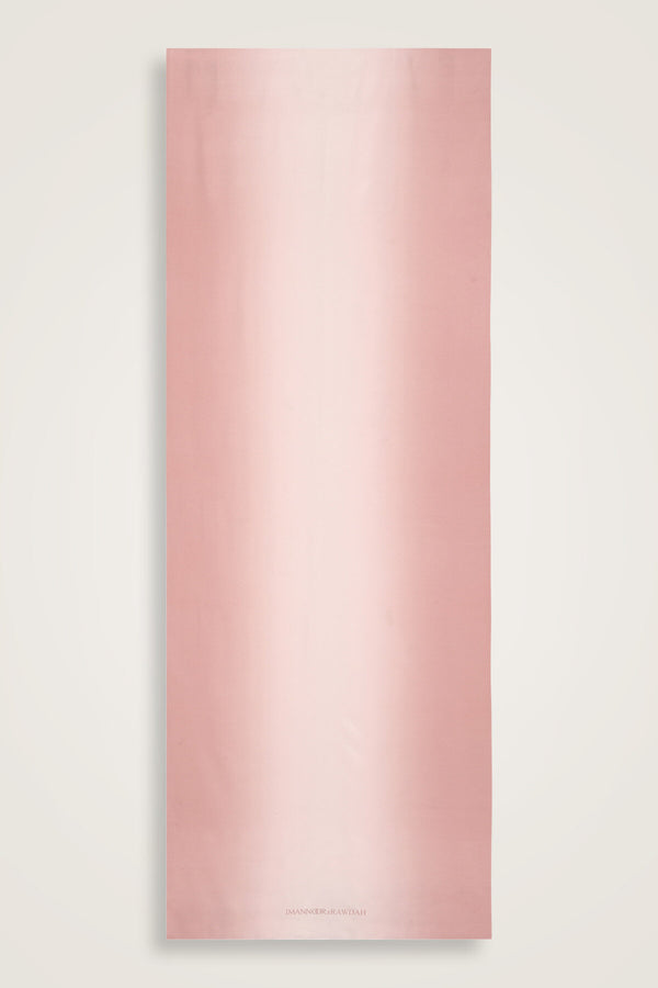 Imannoor x Rawdah Gradient Pink Crepe Silk Shawl