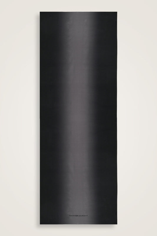 İmannoor x Rawdah Degrade Siyah Krep İpek Şal 70x210