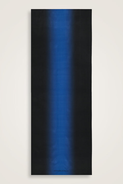 Imannoor x Rawdah Gradient Black-Blue Crepe Silk Shawl
