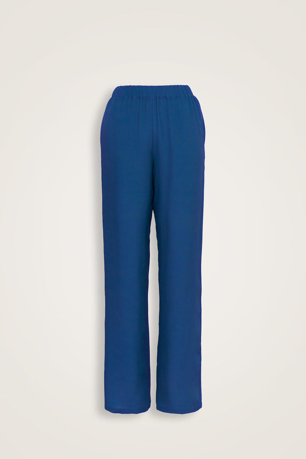 Imannoor x Rawdah Solid Color Saxe Silk Pants
