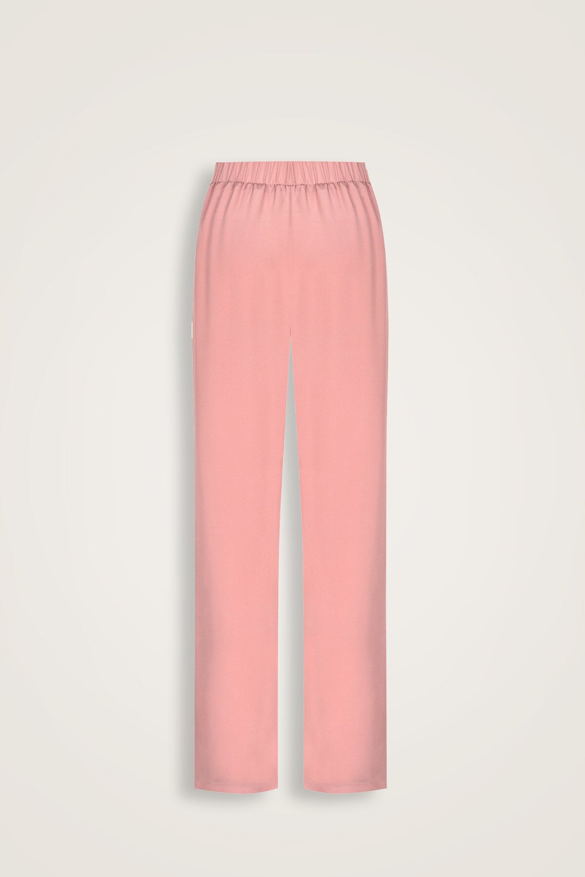 İmannoor x Rawdah Monogram Pembe İpek Pantolon