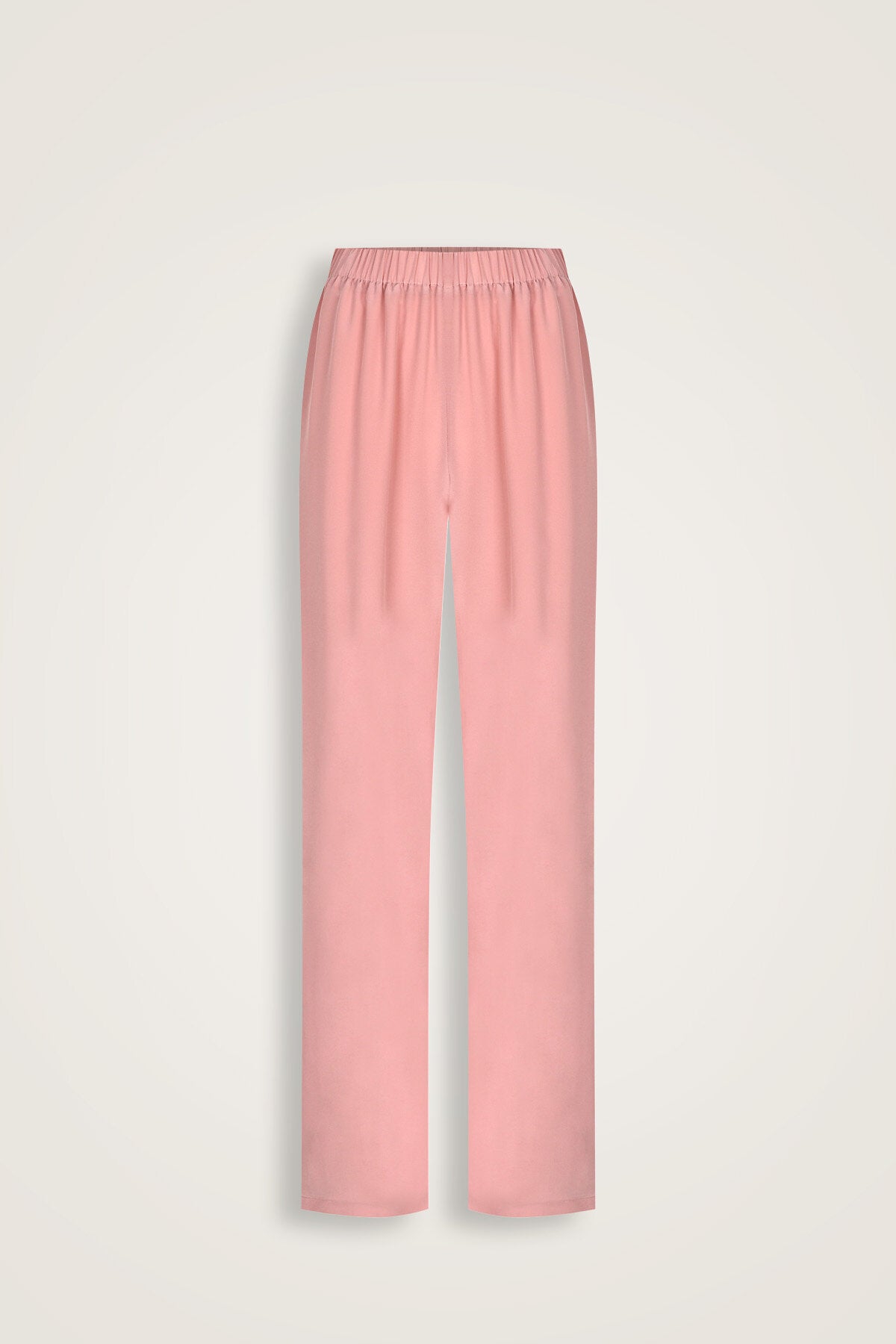 İmannoor x Rawdah Monogram Pembe İpek Pantolon