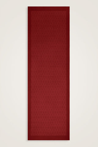 Zincir Desen Bordo Pamuk İpek Şal 70x210