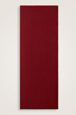 Zincir Kare Bordo Pamuk İpek Şal 70x210