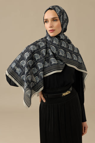 İmannoor Esma Koleksiyonu Pamuk İpek Şal-Ö