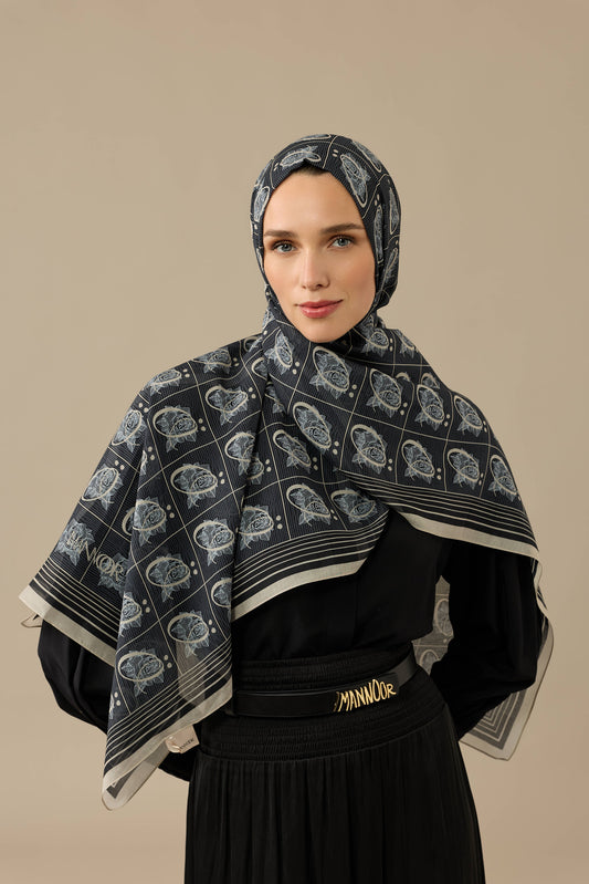İmannoor Esma Koleksiyonu Pamuk İpek Şal-Ö
