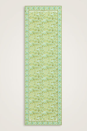 Tulip Field Nile Green Crepe Silk Scarf