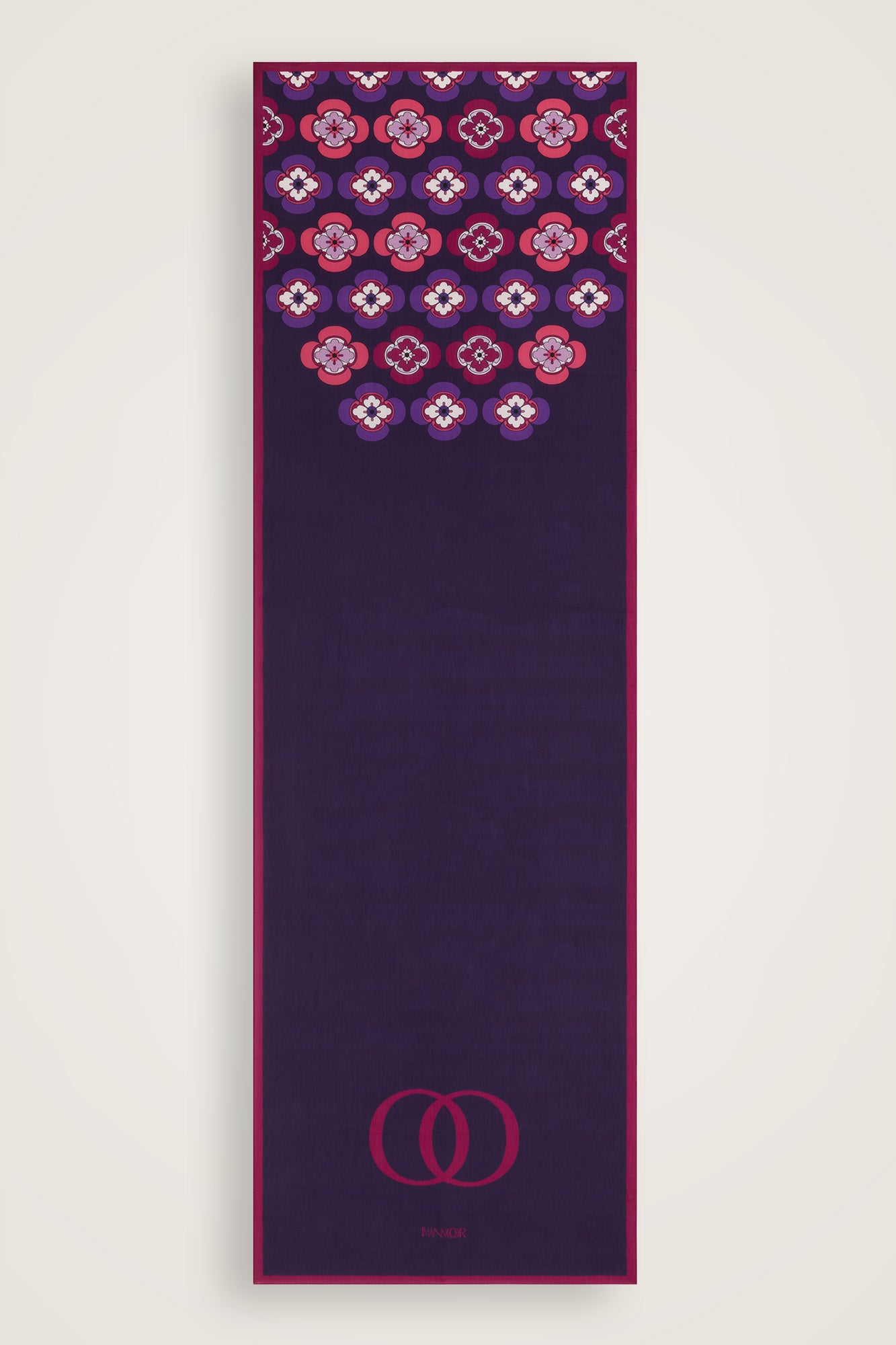 Menekşe Mor Floş Ekosel Şal 70x210