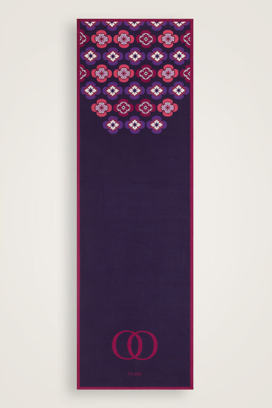 Menekşe Mor Floş Ekosel Şal 70x210