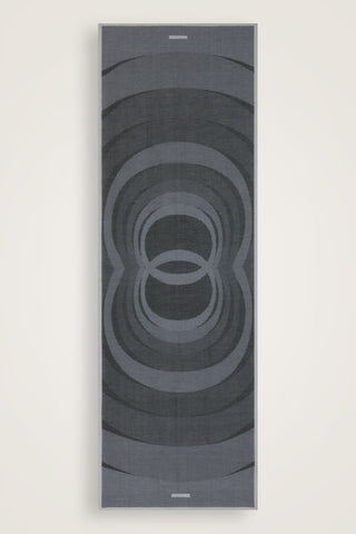 Hare Siyah-Gri Pamuk Vual Şal 70x210