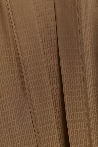 İman I Haki Jakar İpek Kısa Kimono