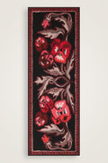 Hercai Siyah Pamuk Floş Şal 70x210