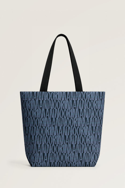Monogram İndigo Koton Çanta
