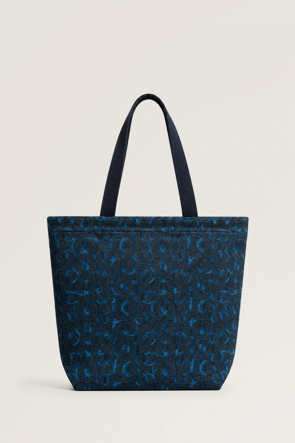 Woven Noor Navy Blue Cotton Bag