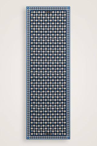 Ters Lale Siyah-Mavi Pamuk İpek Şal 70x210