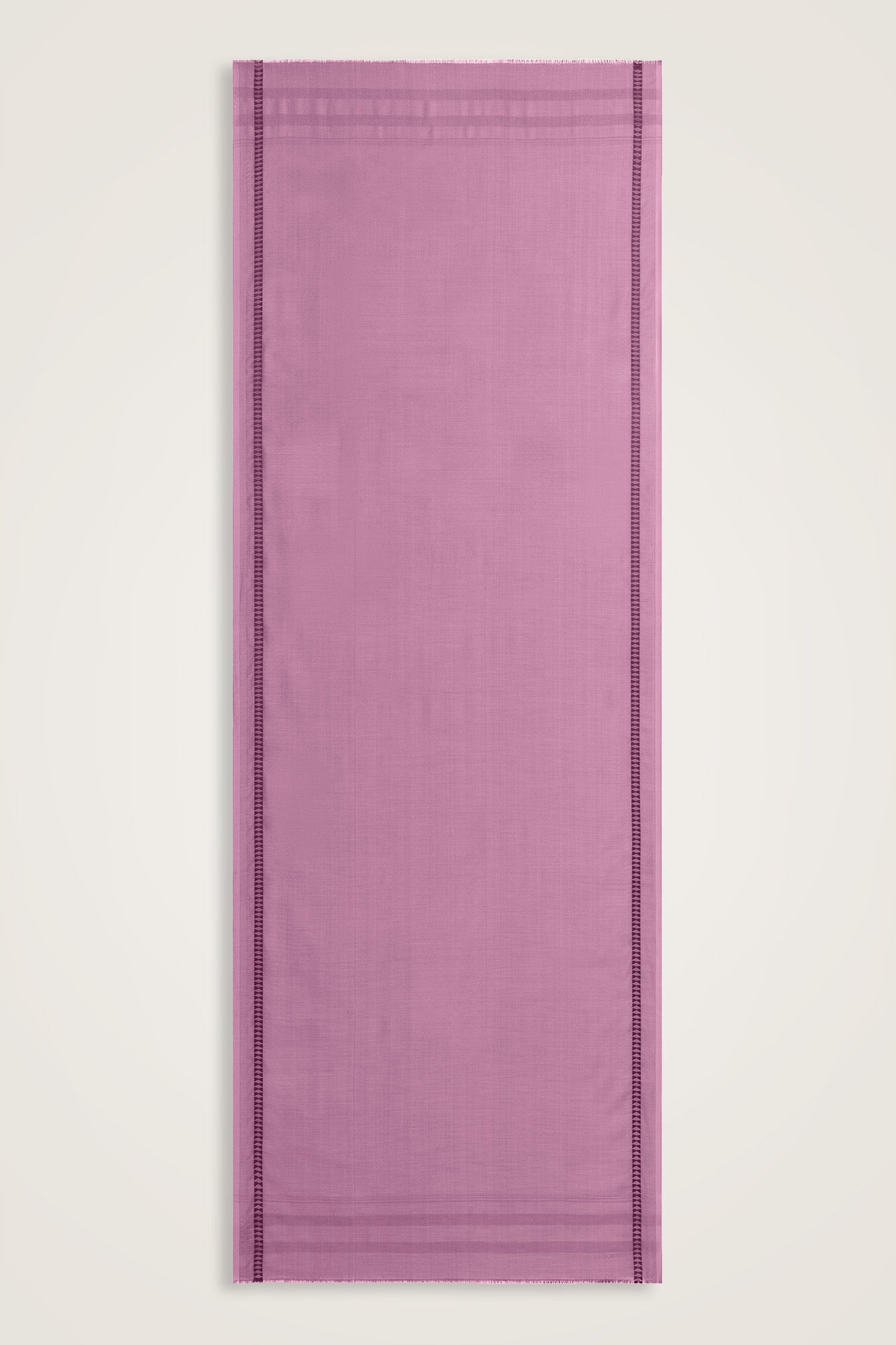 Bordür İman I Şeker Pembe Modal İpek Şal 70x200