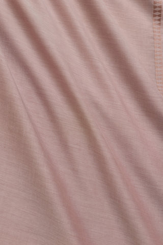 Bordür İman I Bulutlu Pembe Modal İpek Şal 70x200