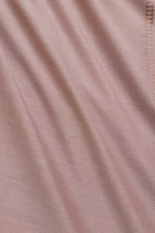 Bordür İman I Bulutlu Pembe Modal İpek Şal 70x200