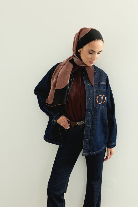 Koyu Lacivert Denim Gömlek