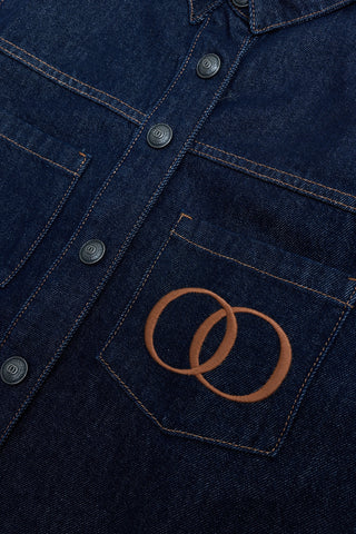 Koyu Lacivert Denim Gömlek