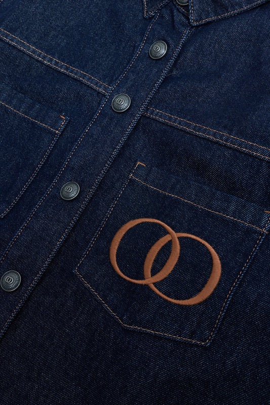 Koyu Lacivert Denim Gömlek