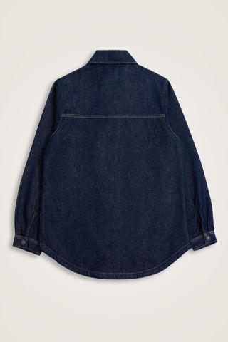 Koyu Lacivert Denim Gömlek