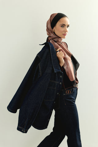 Koyu Lacivert Denim Gömlek