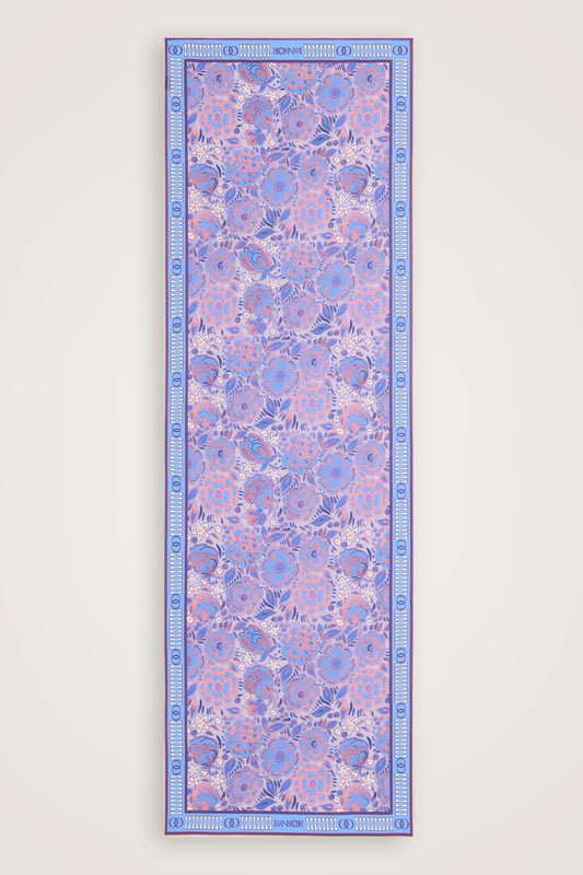 Potpori Pembe Krep İpek Şal 70x210