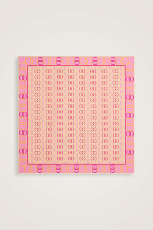 Noor Yolu 2 Şeker Pembe Tivil İpek Eşarp 90x90