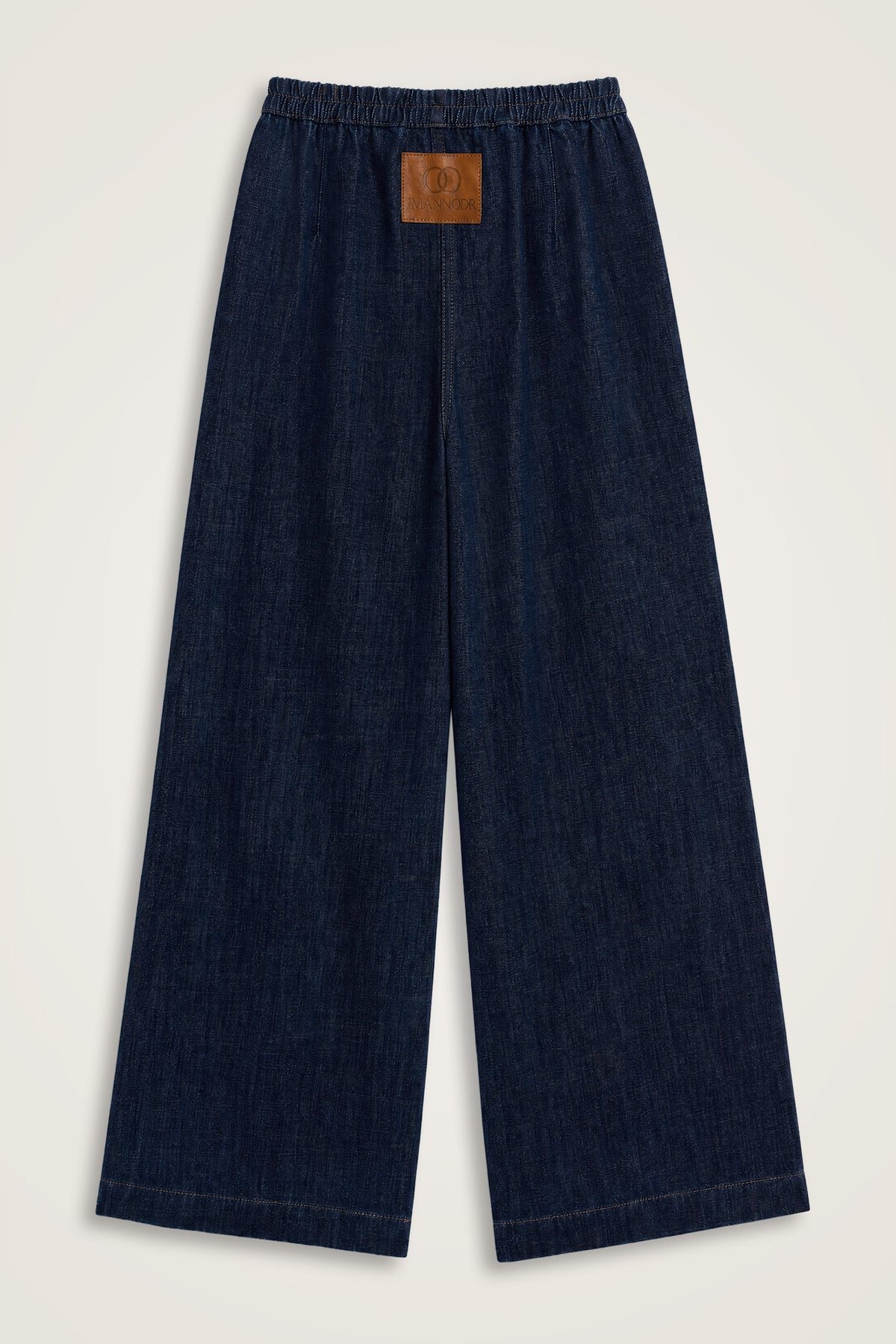 Lastikli Koyu Lacivert Denim Pantolon