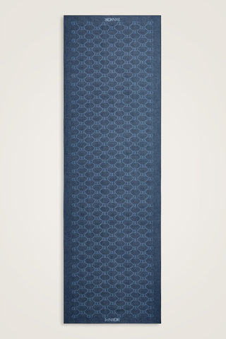 Petek Denim Renk Pamuk İpek Vual Şal 64x195