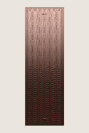 Balıksırtı Kahverengi Krep İpek Şal 70x210