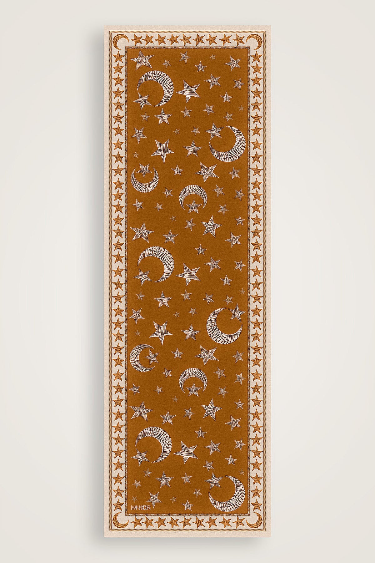 Ayla Yıldız Altın Pamuk Floş Şal 70x210
