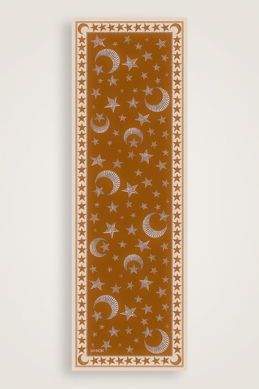 Ayla Yıldız Altın Pamuk Floş Şal 70x210