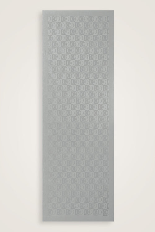 Dama Desen Gri (Silvermoon) Monogram Jakar Naia Pamuk Şal 70x200