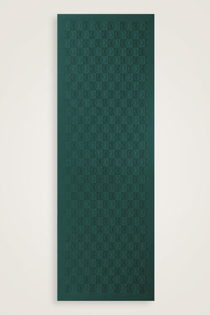 Checkerboard Pattern Naia Cotton Shawl Petrol