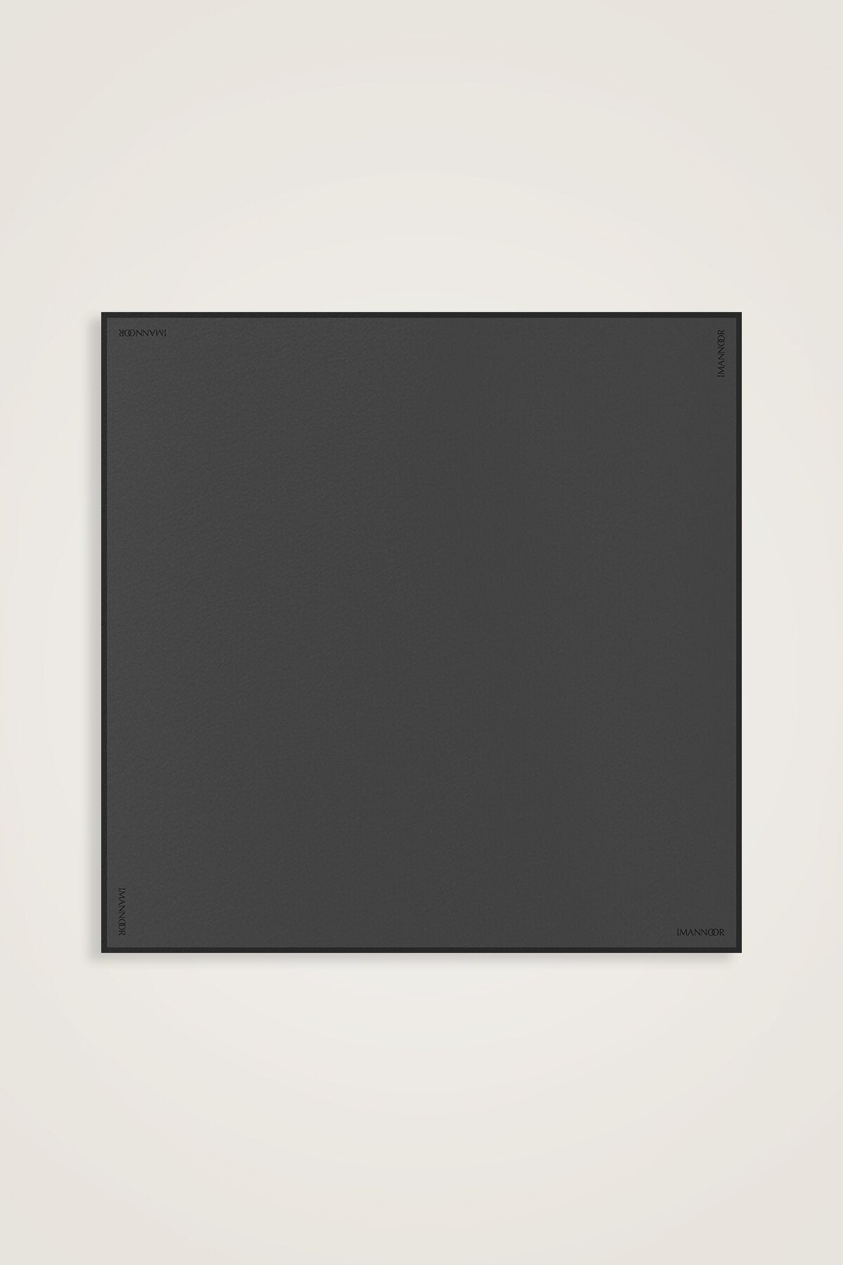 Düz Renk Antrasit Krep İpek Eşarp 110x110